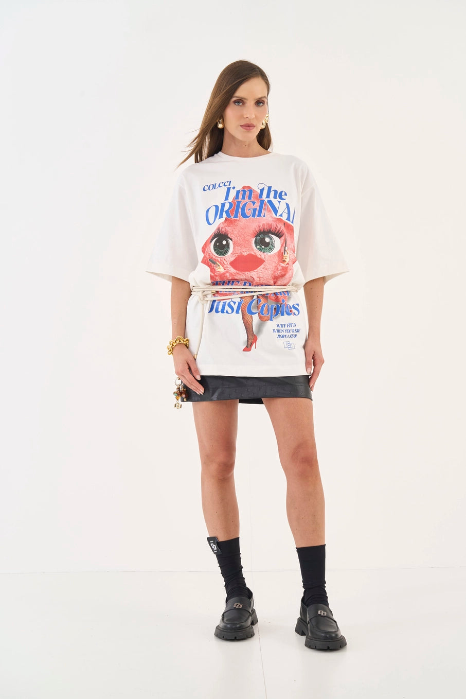 Camiseta Over Estampada - Colcci