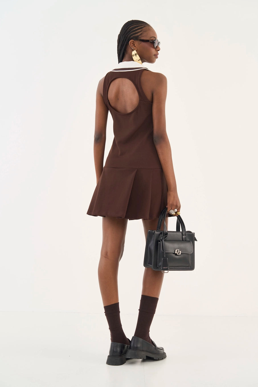 Vestido Comfort Drapeado Gola Polo - Colcci