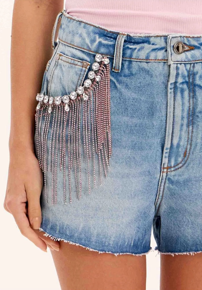 Calção Denim Lança Perfume