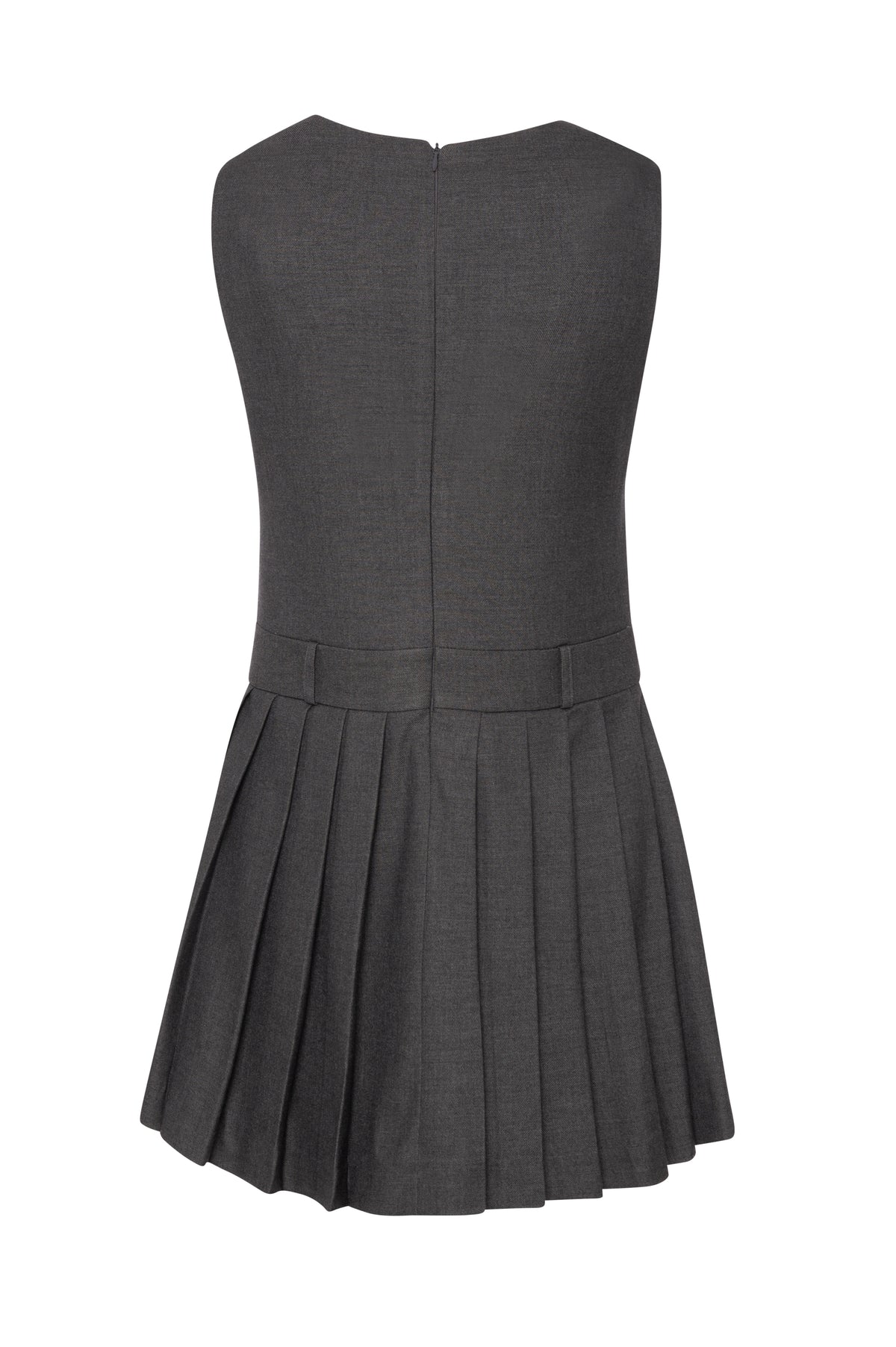 Vestido sem mangas e com pregas - Fracomina