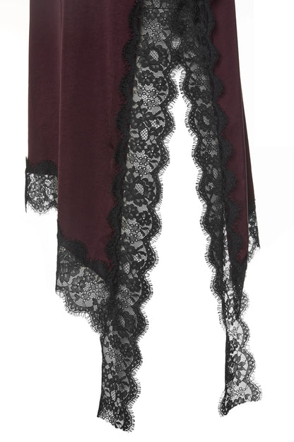 Blusa de gola alta de cetim - BSB