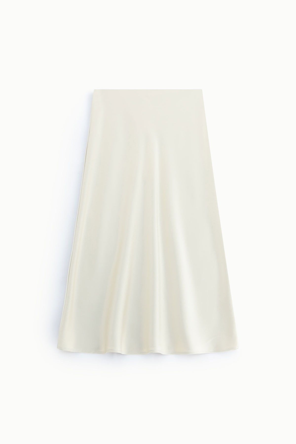 Saia midi de cintura alta com silhueta alargada - Imperial