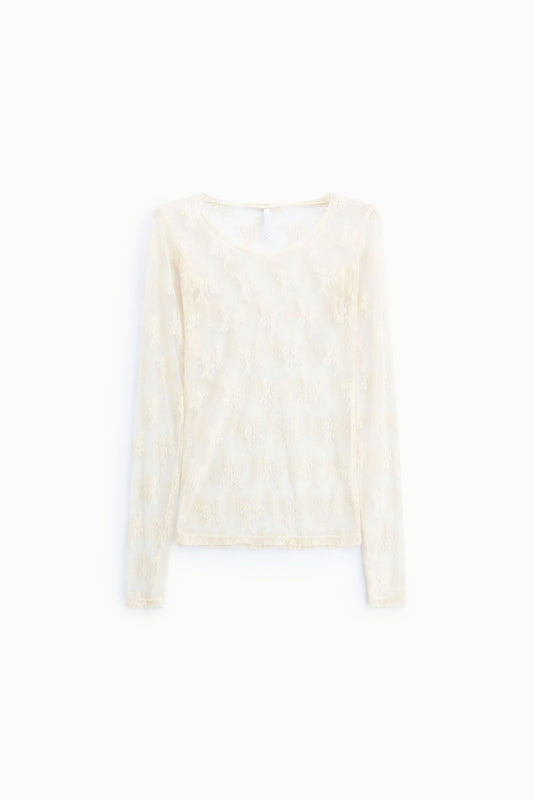 Camisola Renda Transparente - Imperial