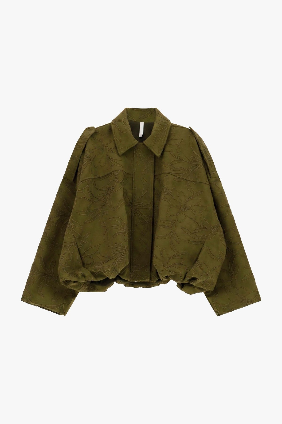 Jaqueta bomber com padrão floral curto - Imperial