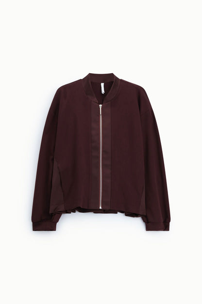 Bomber solto felpa e cetim - Imperial