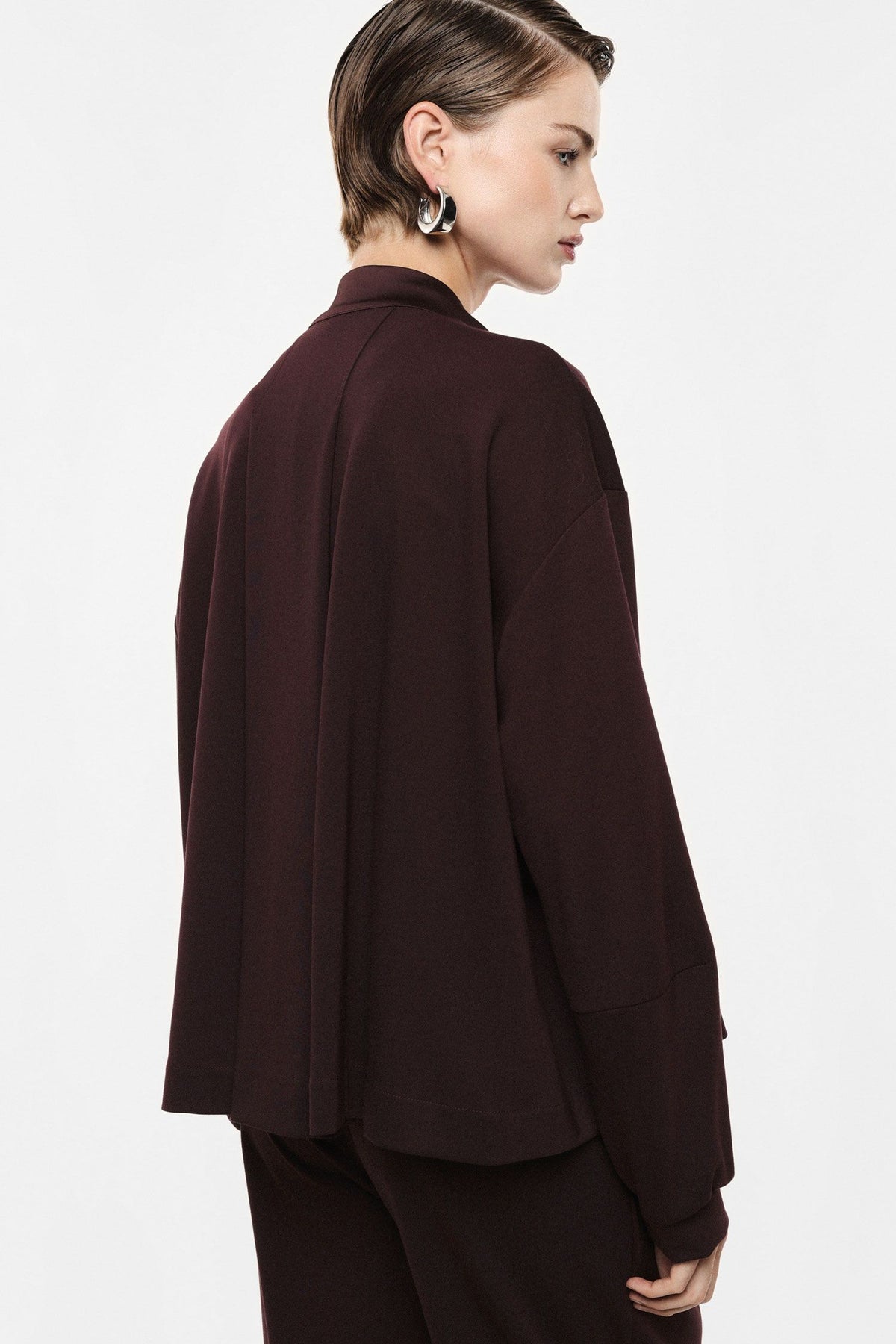 Bomber solto felpa e cetim - Imperial