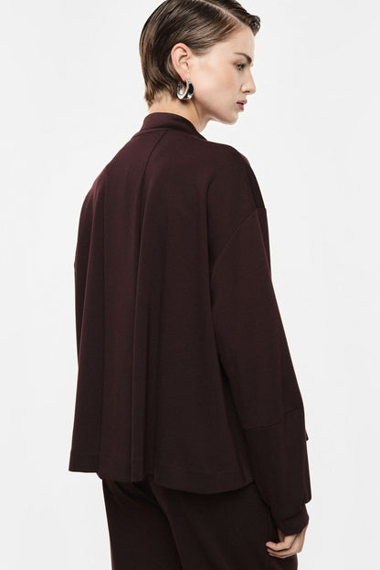 Bomber solto felpa e cetim - Imperial