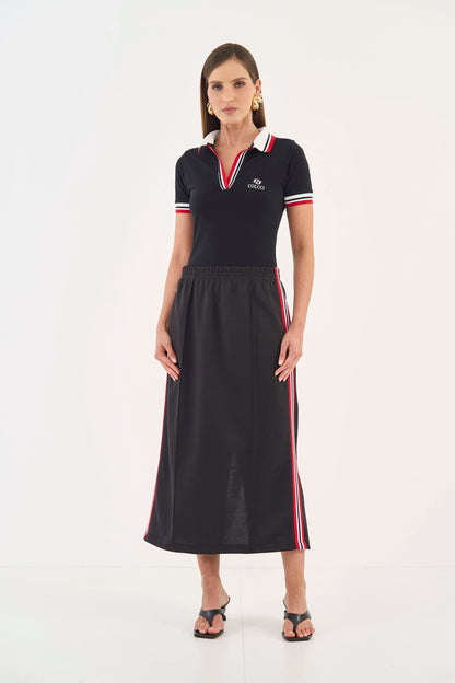 Polo Slim Com Detalhes Em Listras - Colcci