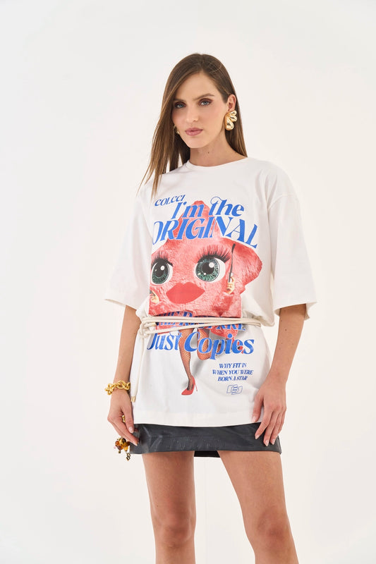 Camiseta Over Estampada - Colcci