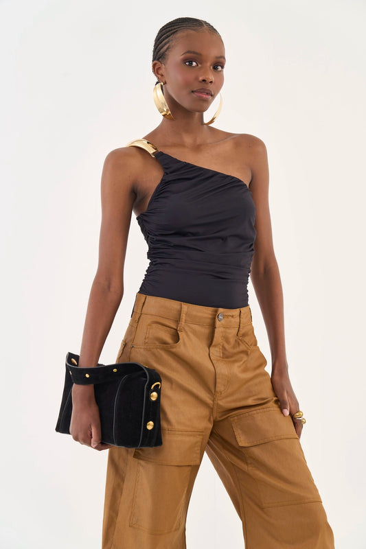 Blusa Slim Uma Alça E Franzido Lateral - Colcci