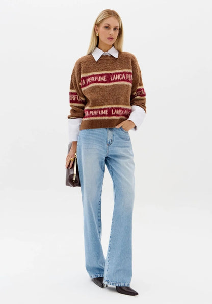 Calça Jeans Reta Com Cintura Alta - Lança Perfume