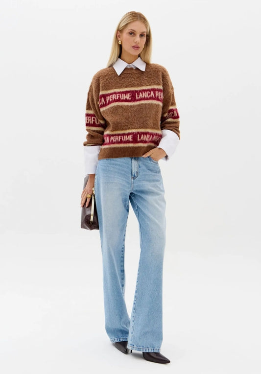 Calça Jeans Reta Com Cintura Alta - Lança Perfume