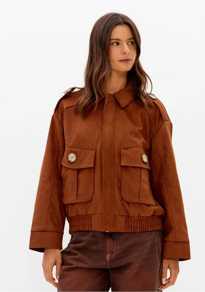 Jaqueta Bomber Com Bolsos - Lança Perfume