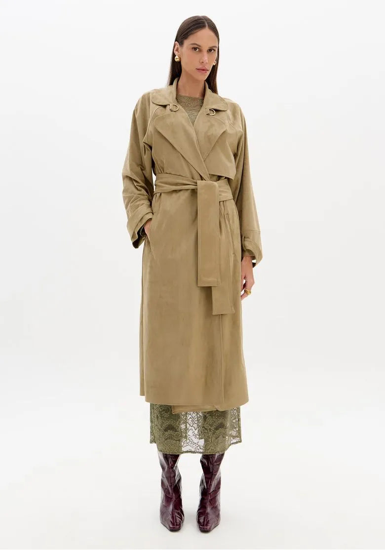 Trench Coat Alongado - Lança Perfume