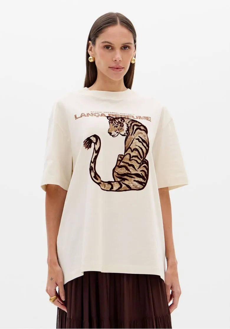 T-shirt Tigre Branco - Lança Perfume