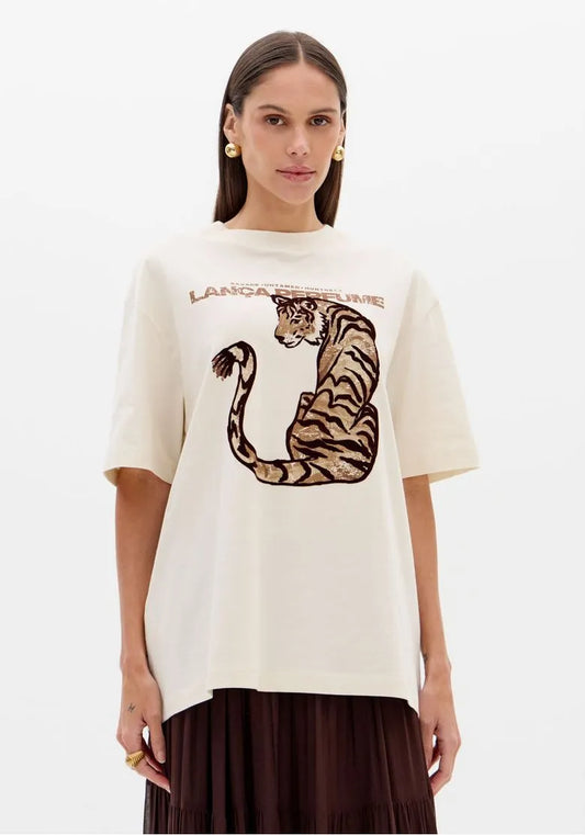 T-shirt Tigre Branco - Lança Perfume