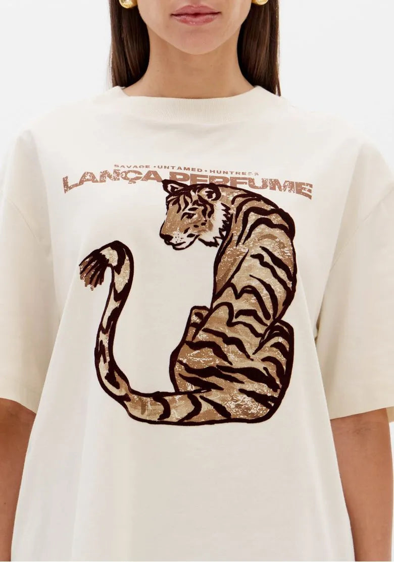 T-shirt Tigre Branco - Lança Perfume
