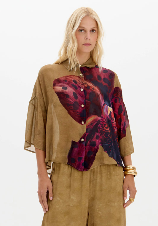 Camisa Estampada Chiffon - Lança Perfume