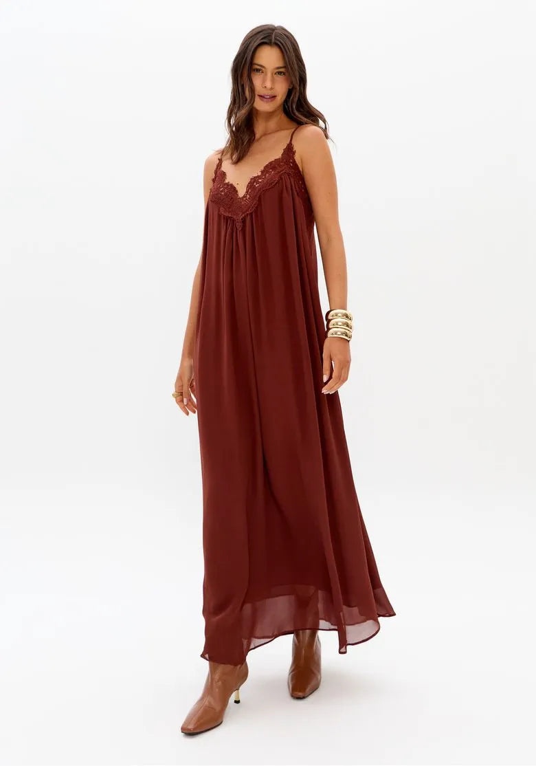 Vestido De Alças Com Renda - Lança Perfume