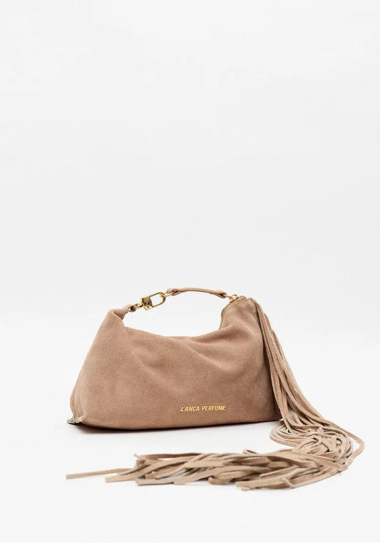 Bolsa Clutch Couro Com Franjas - Lança Perfume