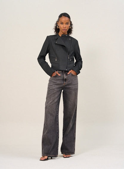 Calça Feminina Jeans com Lavagem escura - Open