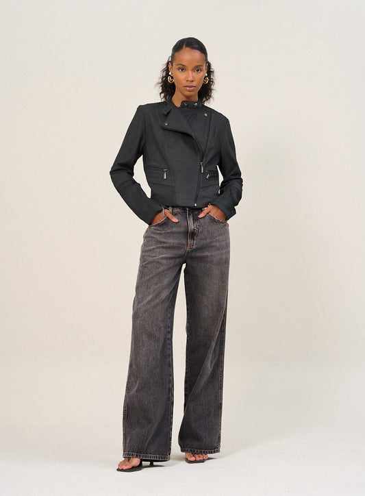 Calça Feminina Jeans com Lavagem escura - Open