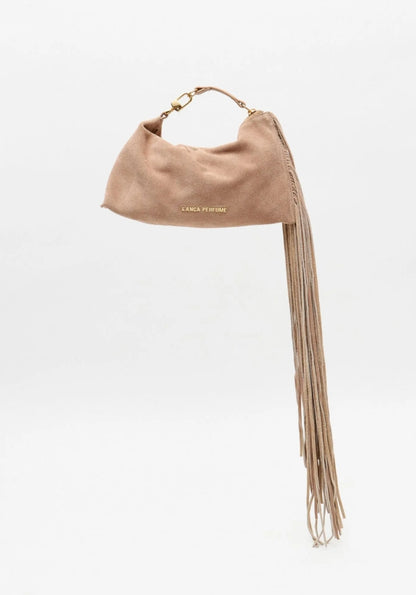 Bolsa Clutch Couro Com Franjas - Lança Perfume