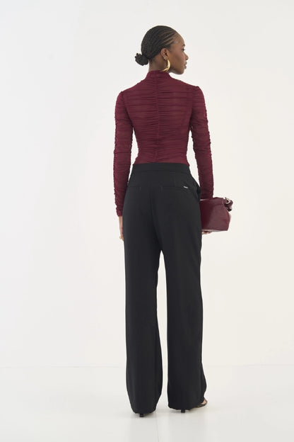 Blusa Slim Manga Longa Com Franzido - Colcci