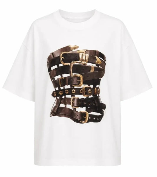 T-Shirt Overside com estampado - Imperial