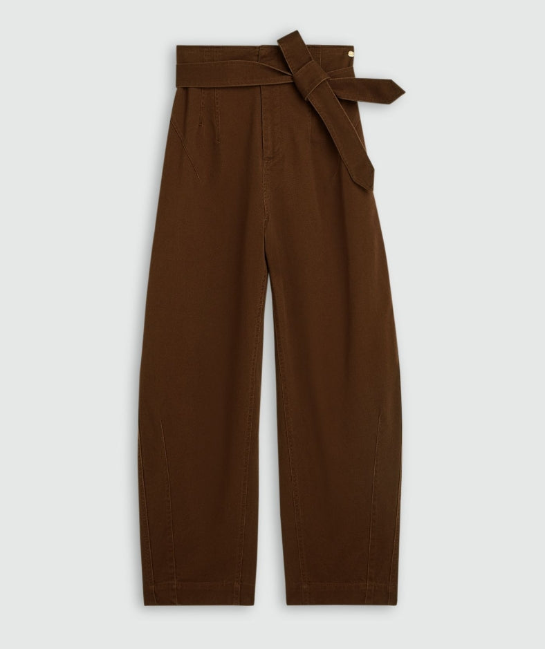 Calça cintura subida em sarja - Josh V