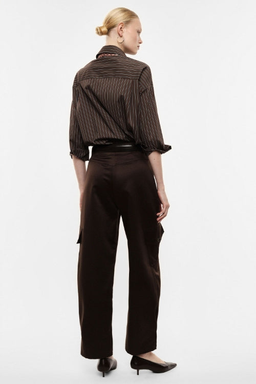 Calça cargo acetinada - Imperial