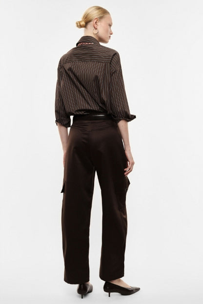 Calça cargo acetinada - Imperial