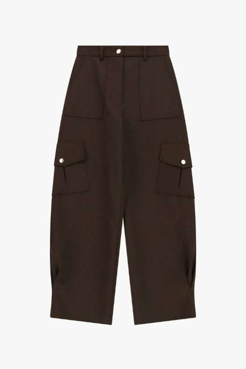 Calça cargo acetinada - Imperial