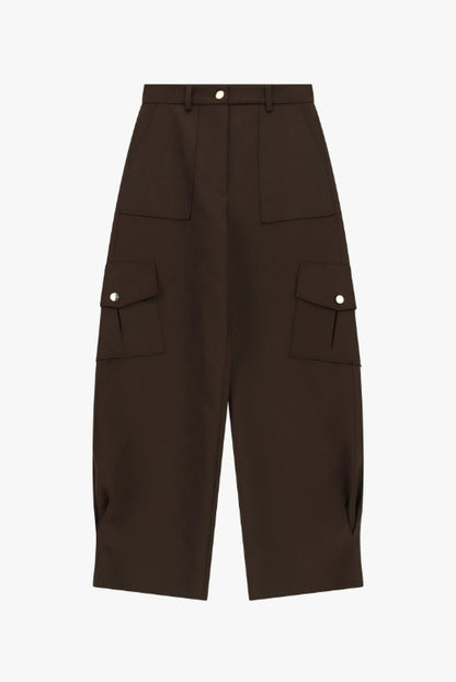 Calça cargo acetinada - Imperial
