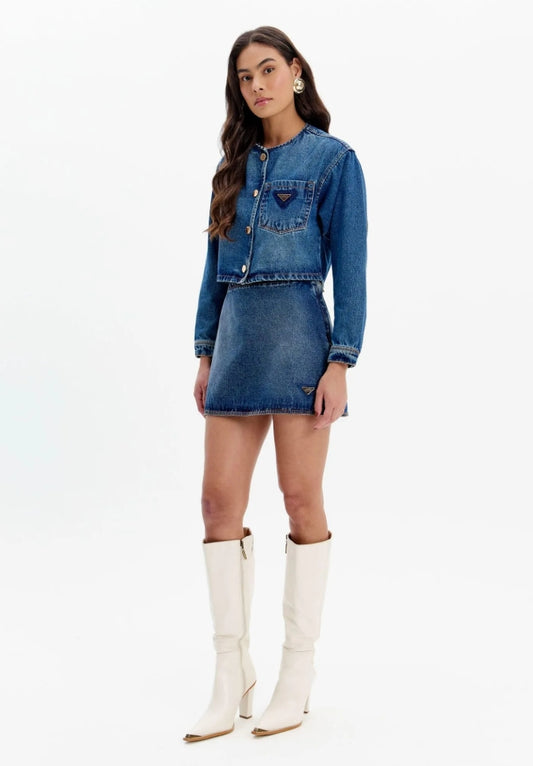 Saia Denim Lança Perfume