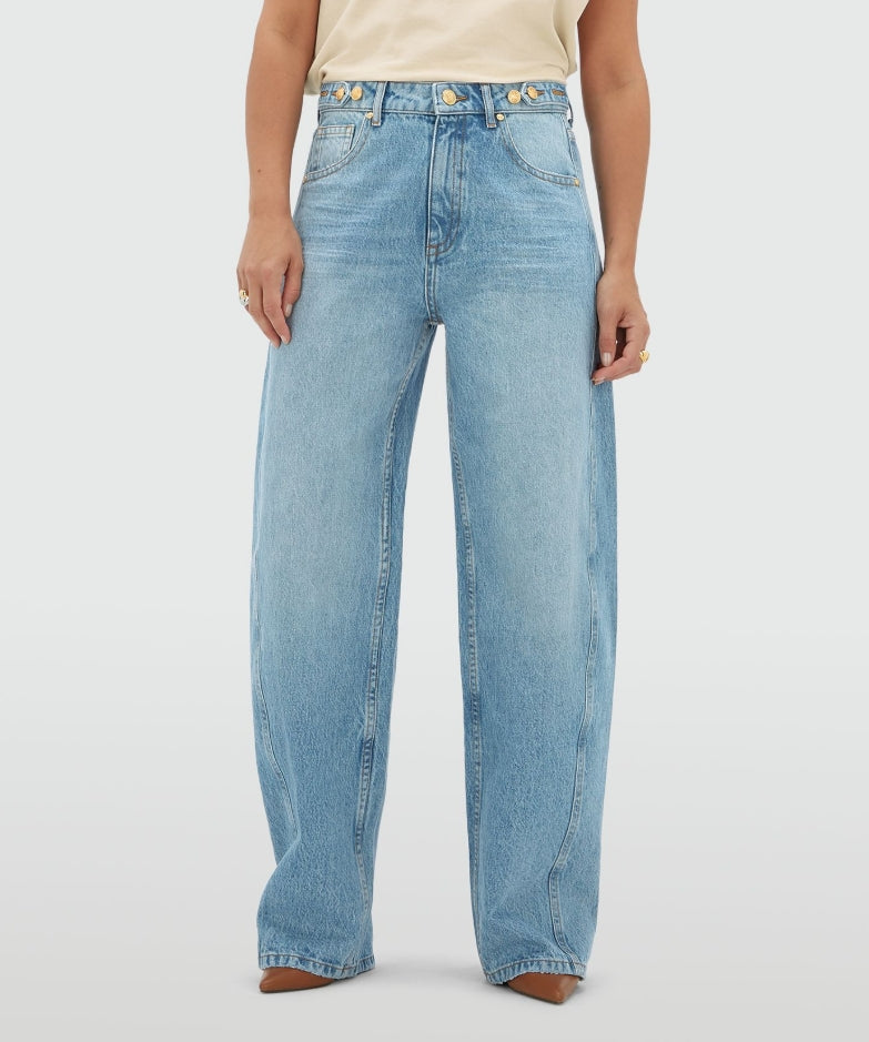 Calça denim corte balão Dewi - Josh V