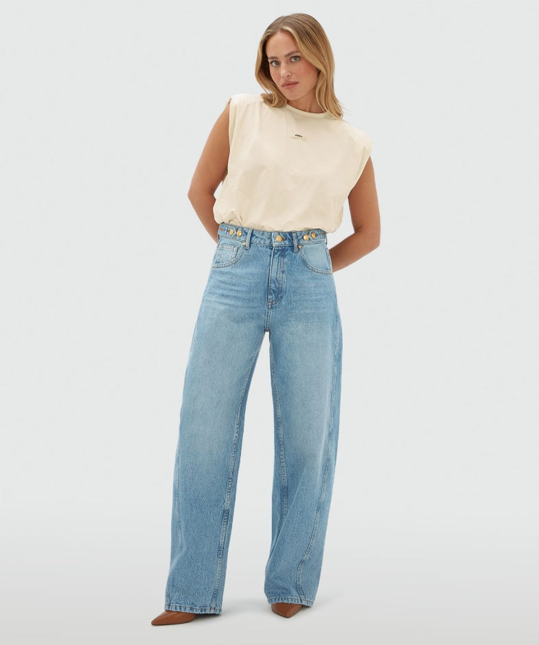 Calça denim corte balão Dewi - Josh V
