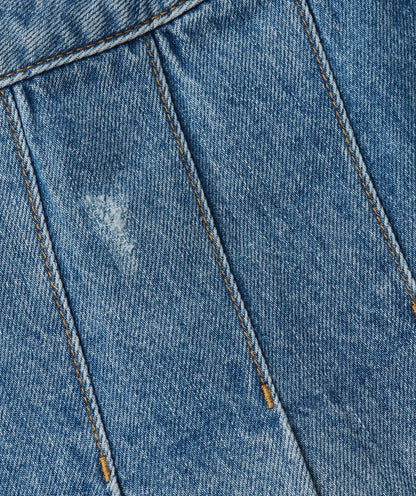 Saia denim cintura subida Iona - Josh V