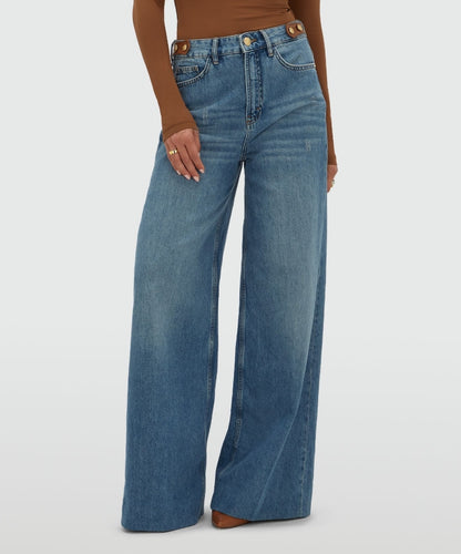 Calça denim cintura subida Gloria - Josh V