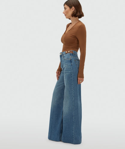 Calça denim cintura subida Gloria - Josh V