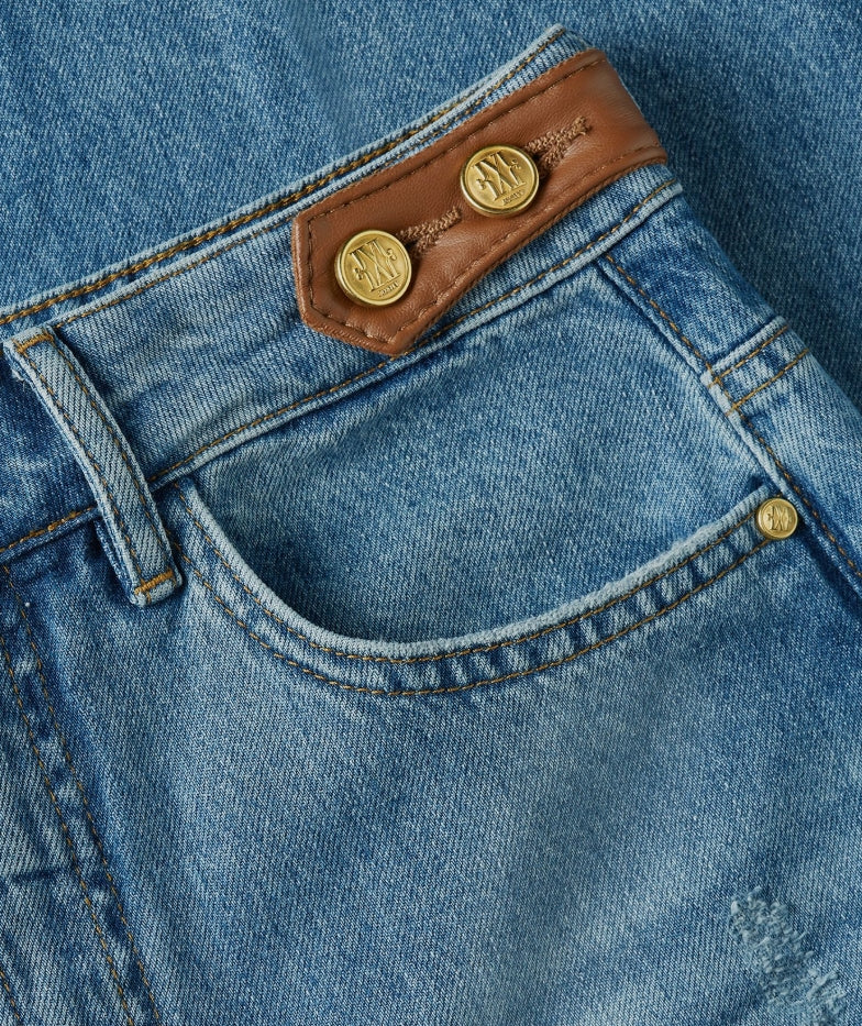 Calça denim cintura subida Gloria - Josh V