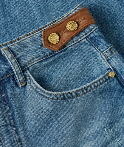 Calça denim cintura subida Gloria - Josh V