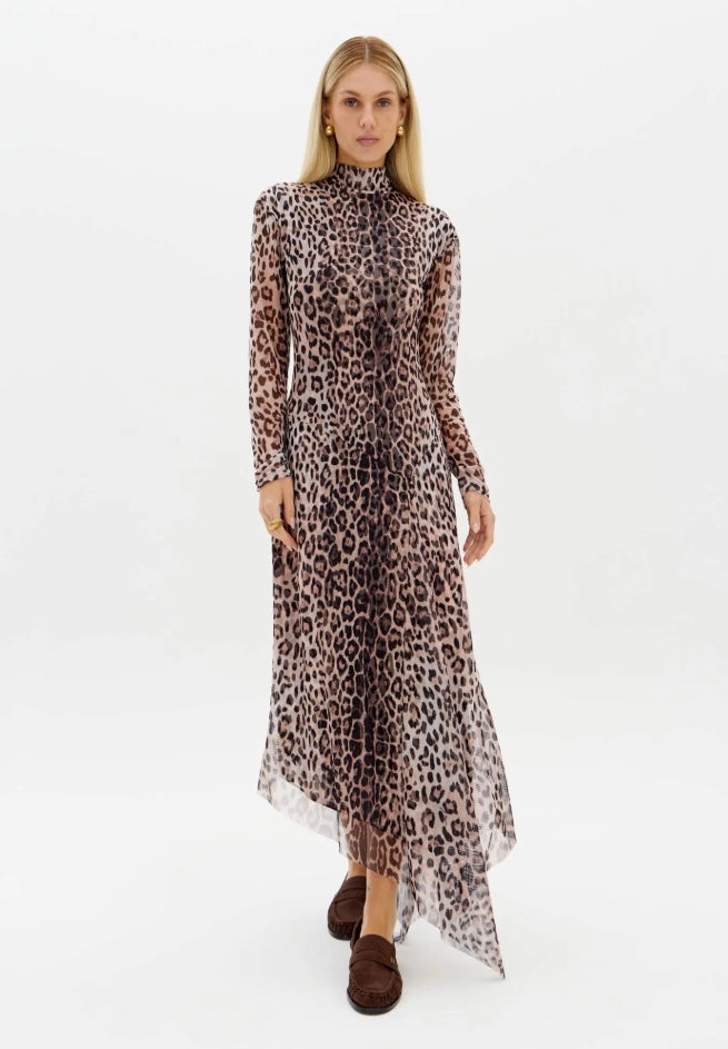 Vestido Assimétrico Com Manga Longa - Lança Perfume