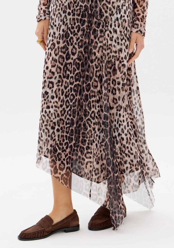 Vestido Assimétrico Com Manga Longa - Lança Perfume