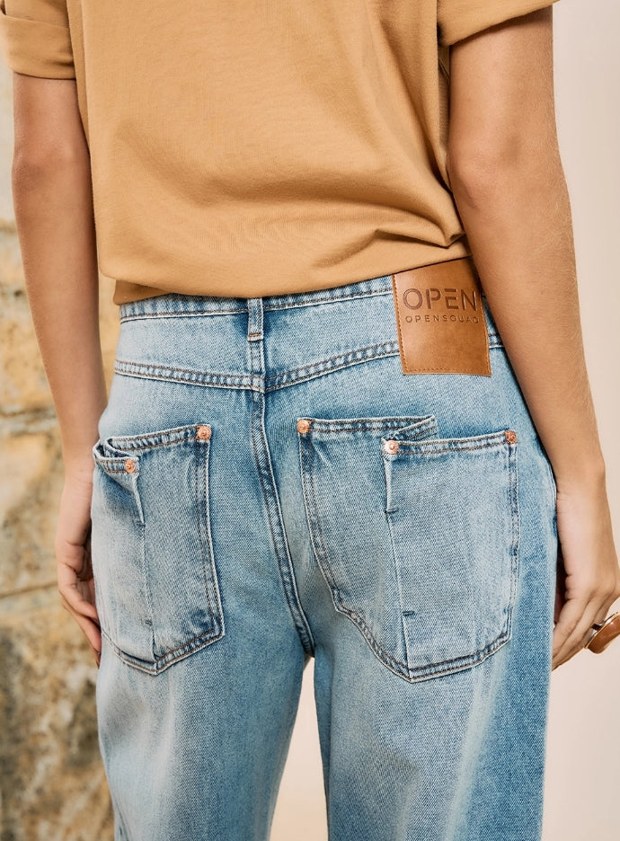 Calça Jeans Wide Leg - Open