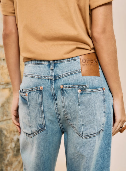 Calça Jeans Wide Leg - Open