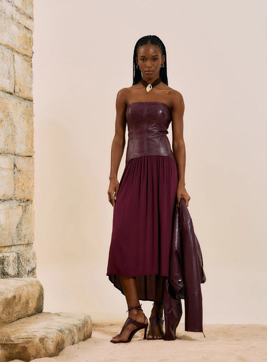 Vestido Midi Tomara Que Caia Corset - Open