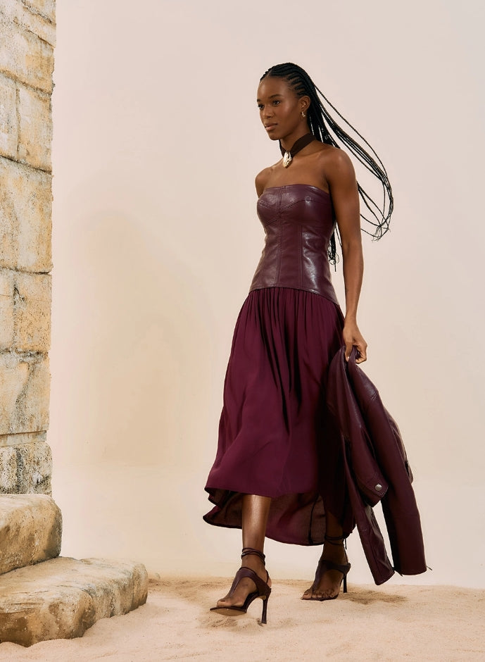 Vestido Midi Tomara Que Caia Corset - Open