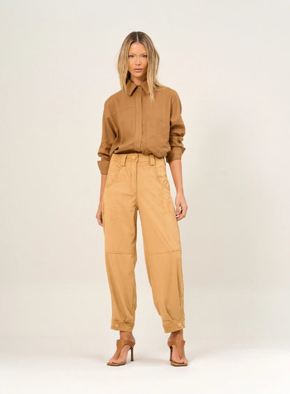 Calça Feminina Com Barra Ajustável - Open