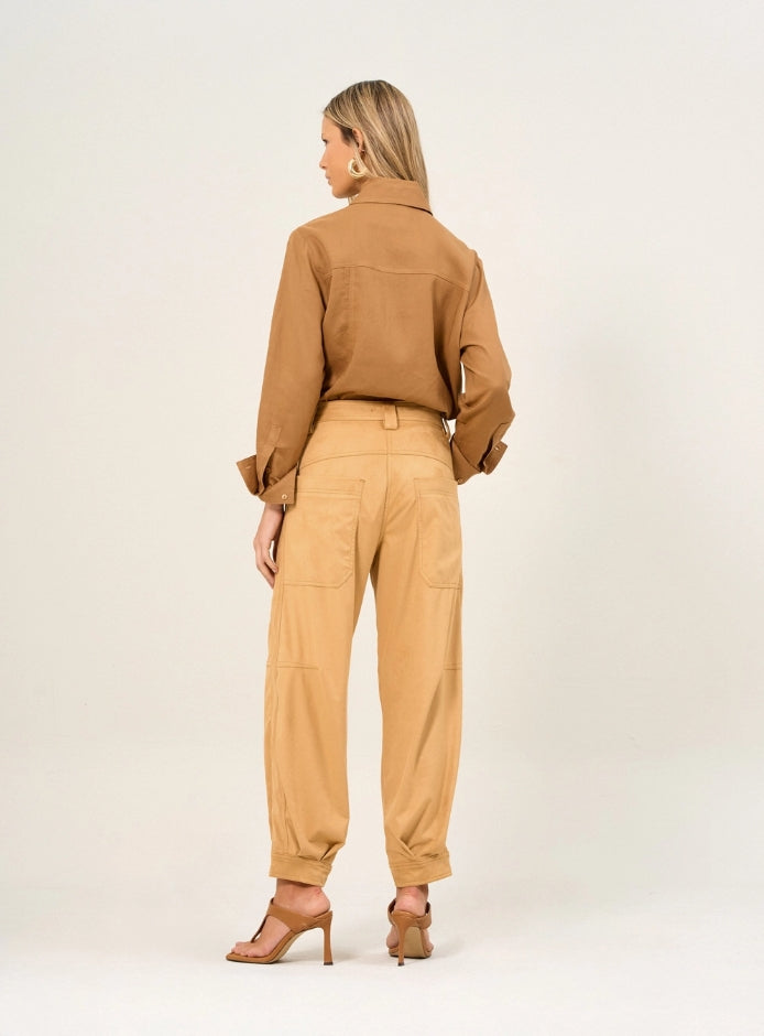 Calça Feminina Com Barra Ajustável - Open